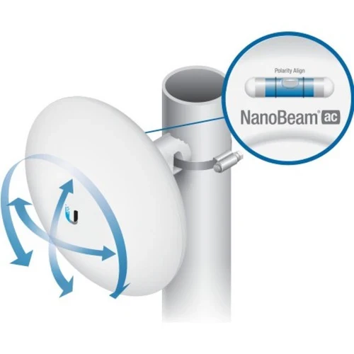 Ubiquiti NanoBeam ac NBE-2AC-13 Pont sans fil IEEE 802.11ac 330 Mbit/s NBE-2AC-13 Boîte ouverte