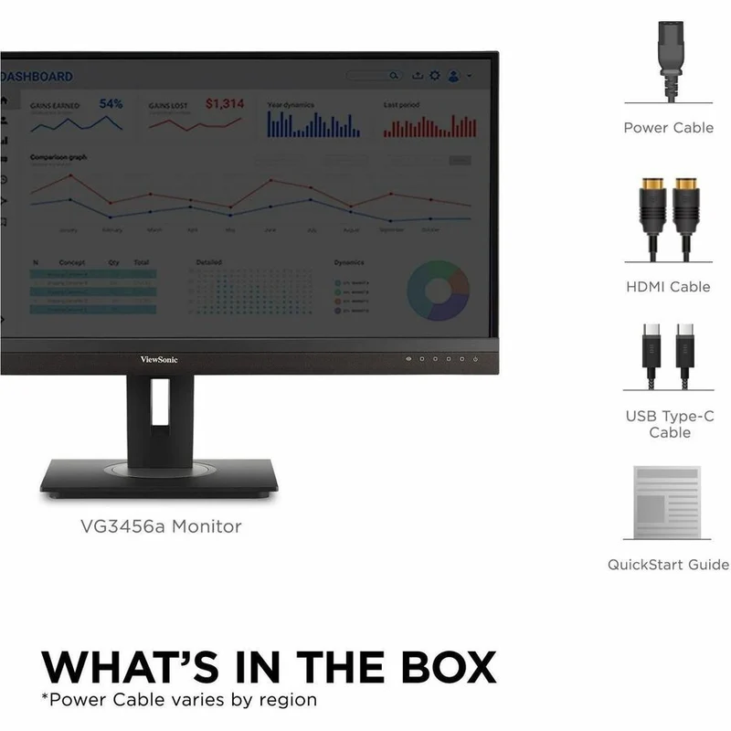 Moniteur LED incurvé ViewSonic VG3456A 34" UW-QHD - Format 21:9 - Noir VG3456A