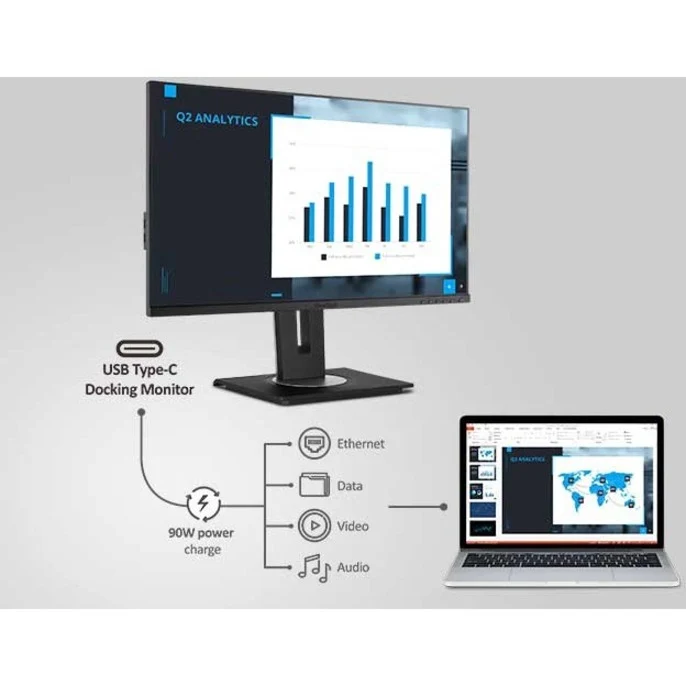 Moniteur LCD LED ViewSonic VG2756-2K 27" WQHD - 16:9 - Noir VG2756-2K