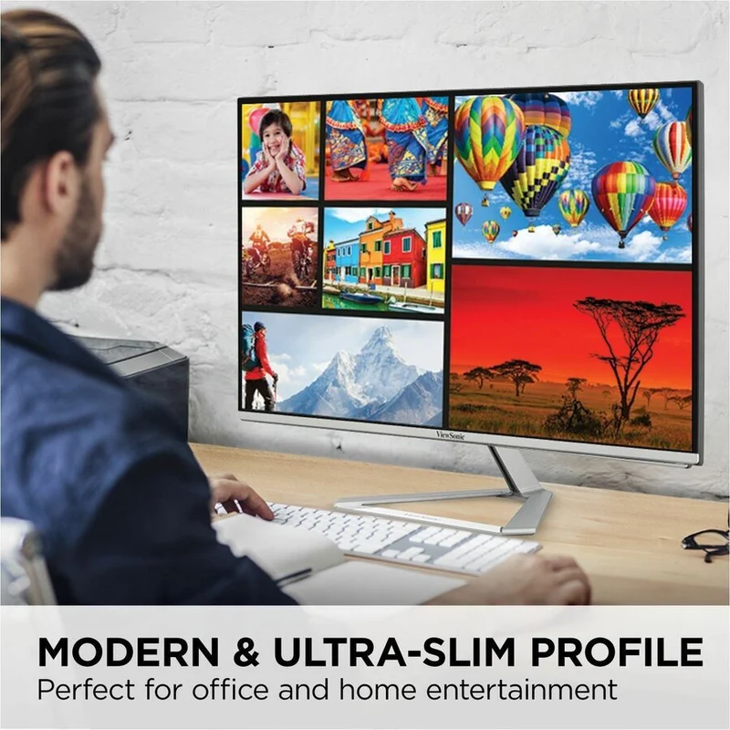 Moniteur LCD ViewSonic VX2776-4K-MHDU 27 pouces (68,6 cm) 4K UHD - Format 16:9 - Argent