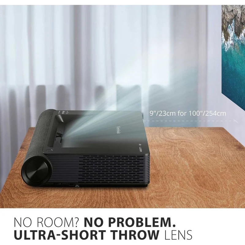 Projecteur laser à ultra-courte focale ViewSonic X2000B-4K - Format 16:9 - Fixation murale ou au plafond - Noir X2000B-4K