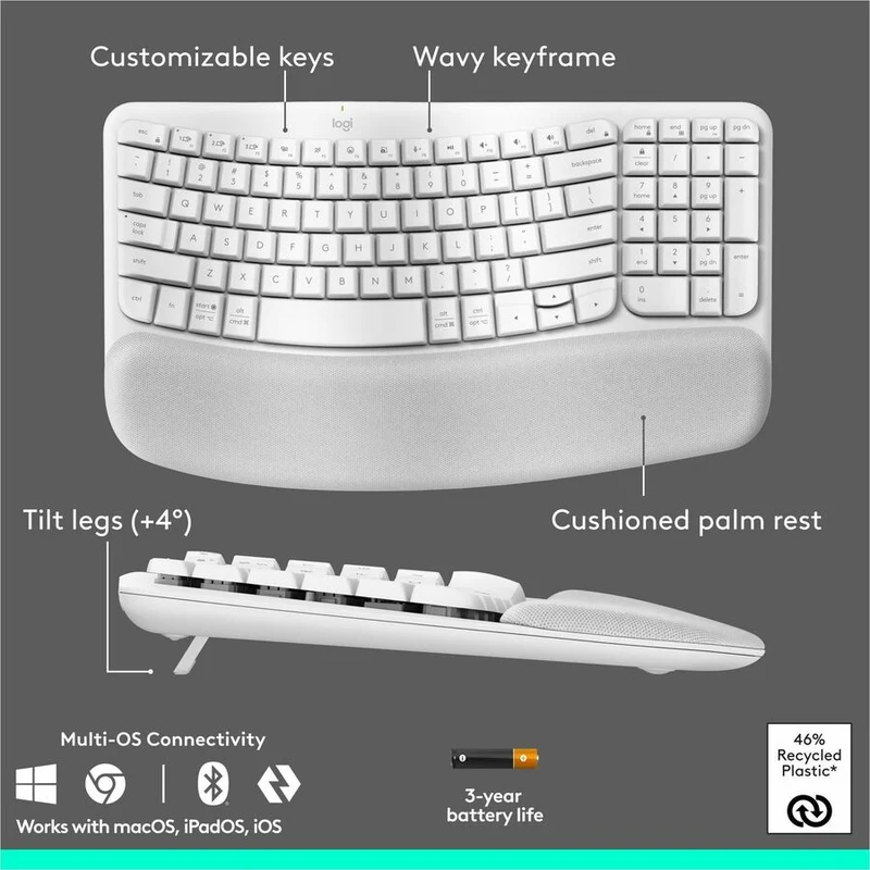 Logitech Wave Keys and Lift Combo 920-013611