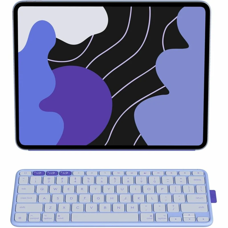 Étui-clavier/étui à rabat Logitech pour tablette Apple iPad Pro 13" (2024), iPad Air 13" (2024), iPad Air 13" (2025) - Clavier anglais - Lilas 920-013826