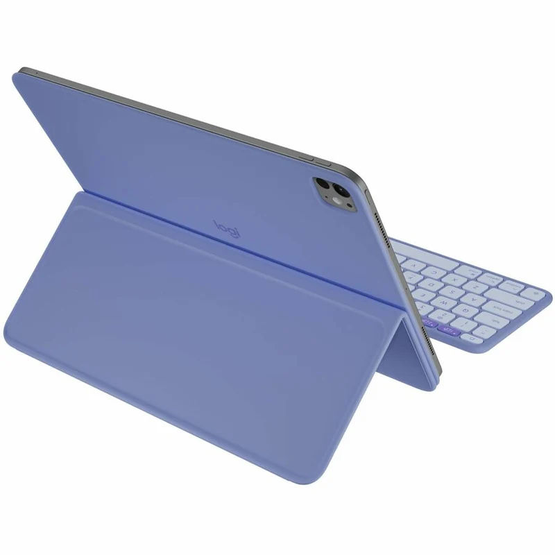 Étui-clavier/étui à rabat Logitech pour tablette Apple iPad Pro 13" (2024), iPad Air 13" (2024), iPad Air 13" (2025) - Clavier anglais - Lilas 920-013826