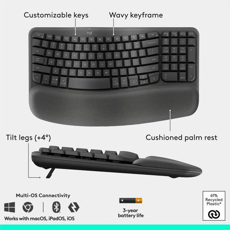 Logitech Wave Keys and Lift Combo 920-013610