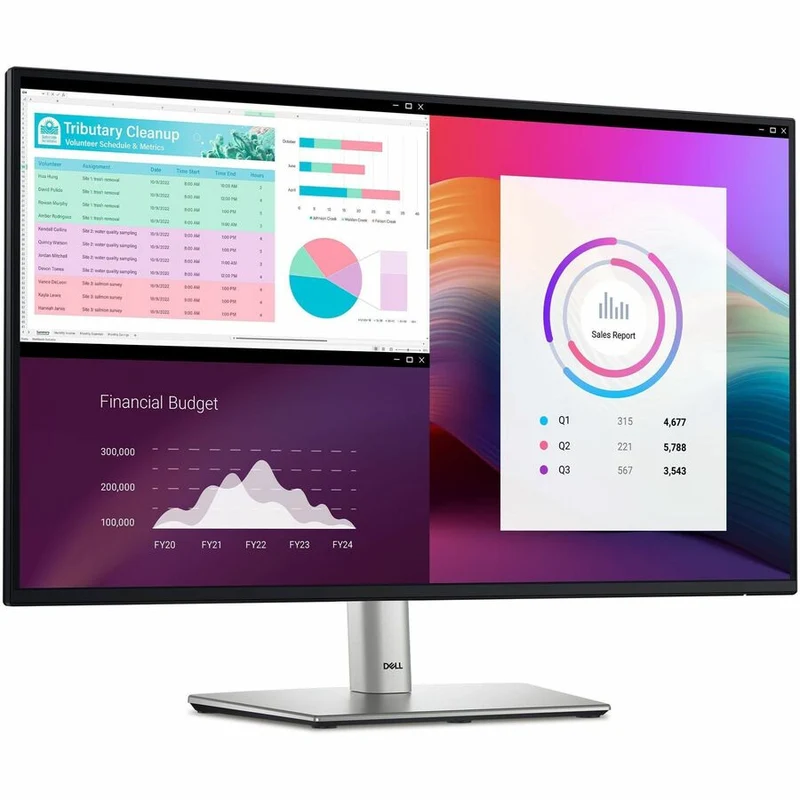 Moniteur LED Full HD Dell P2725H 27 pouces - Format 16:9 - Noir et argent