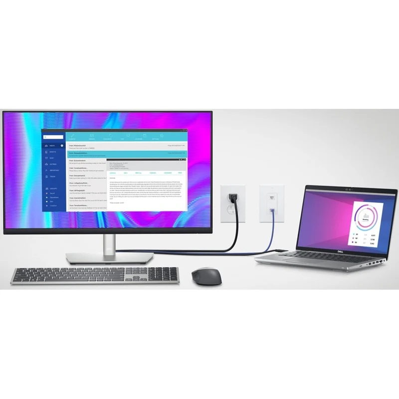 Moniteur LCD Dell P2723QE 27" Classe 4K - 16:9 - Noir, Argent DELL-P2723QE