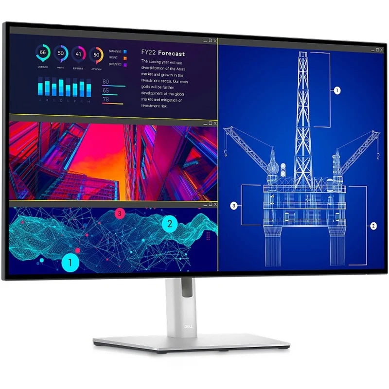 Moniteur LCD Dell UltraSharp U2723QE 27" (68,6 cm) 4K UHD - Format 16:9 - Noir et argent - DELL-U2723QE