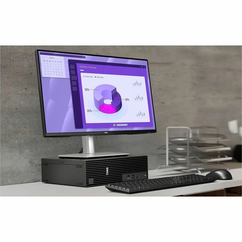 Ordinateur de bureau Dell Pro QCS1250 - Processeur Intel Core i5 de 14e génération (i5-14500) - 16 Go de RAM - SSD de 512 Go - Format compact - Noir standard M1XXF