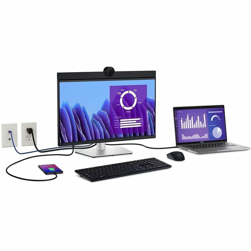 Moniteur LED Full HD 24 pouces Dell P2424HEB avec webcam - Format 16:9