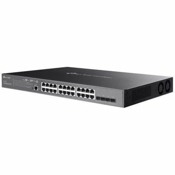 Commutateur géré Omada 24 ports Gigabit et 4 ports 10GE SFP+ L2+ avec 24 ports PoE+ SG3428XMP