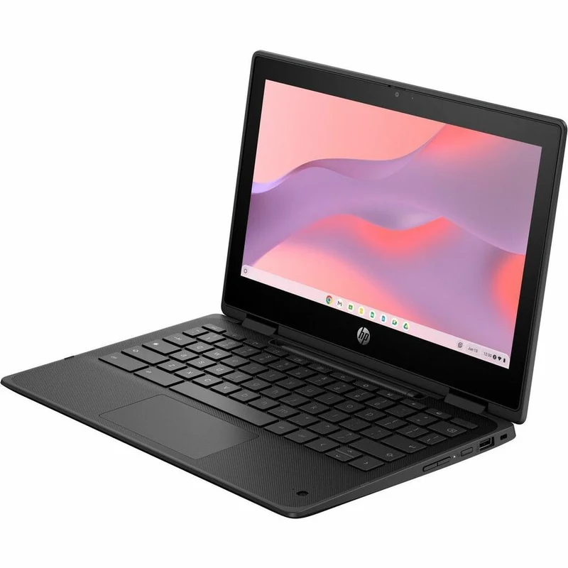 Chromebook convertible 2 en 1 HP Fortis Flip G1m 11.6" (écran tactile) - HD - Octa-core (ARM Cortex A76 + Cortex A55) - 32 Go de mémoire flash - Clavier anglais - Noir de jais - Smart Buy B61BJUT#ABA