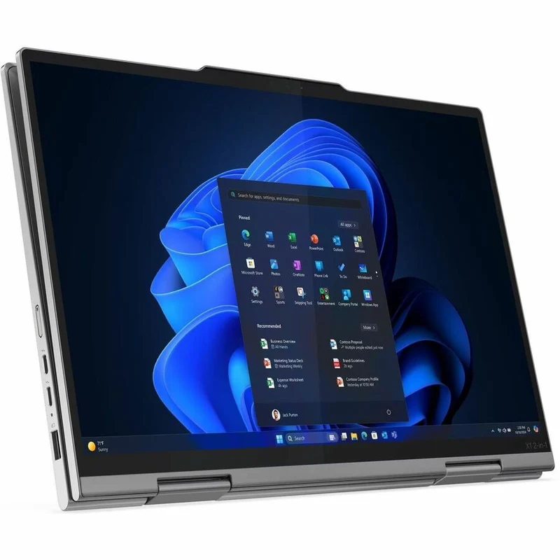 Ordinateur portable convertible 2 en 1 Lenovo ThinkPad X1 Gen 10 Aura Edition 21Q000D5CA, écran tactile 14 pouces - WUXGA - 60 Hz - Intel Core Ultra 5 2e génération 225U - Plateforme Intel Evo - 16 Go - SSD 512 Go - Clavier français canadien - Gris 21Q000D5CA