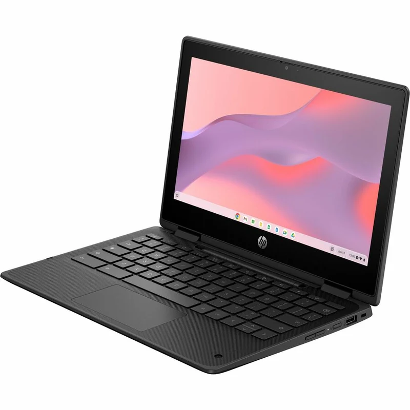 Chromebook convertible 2 en 1 HP Fortis Flip G1m 11.6" (écran tactile) - HD - Octa-core (ARM Cortex A76 + Cortex A55) - 8 Go - 64 Go de mémoire flash - Clavier anglais et français - Noir de jais - Smart Buy B61BKUT#ABL