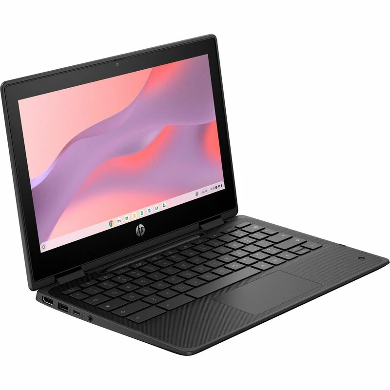 Chromebook convertible 2 en 1 HP Fortis Flip G1m 11.6" (écran tactile) - HD - Octa-core (ARM Cortex A76 + Cortex A55) - 4 Go - 32 Go de mémoire flash - Clavier anglais et français - Noir de jais - Smart Buy B61BJUT#ABL
