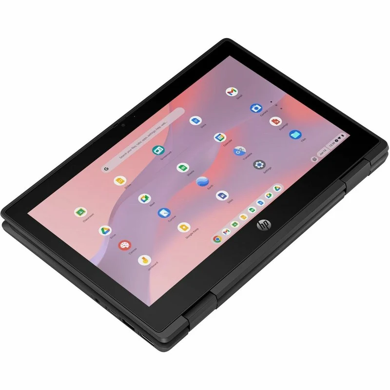 Chromebook convertible 2 en 1 HP Fortis Flip G1m 11.6" (écran tactile) - HD - Octa-core (ARM Cortex A76 + Cortex A55) - 4 Go - 32 Go de mémoire flash - Clavier anglais et français - Noir de jais - Smart Buy B61BJUT#ABL