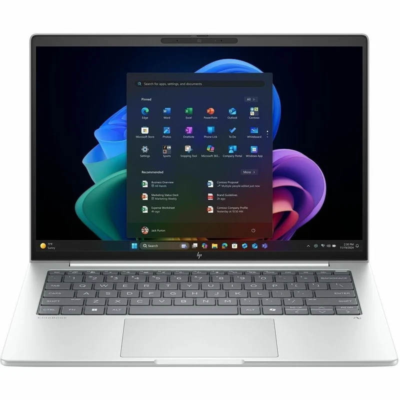 Ordinateur portable HP EliteBook 8 G1i 16" avec écran tactile - WUXGA - 60 Hz - Intel Core Ultra 5 226V - 16 Go - SSD 512 Go - Clavier anglais/français - Aluminium argent glacier BH1B2UT#ABL