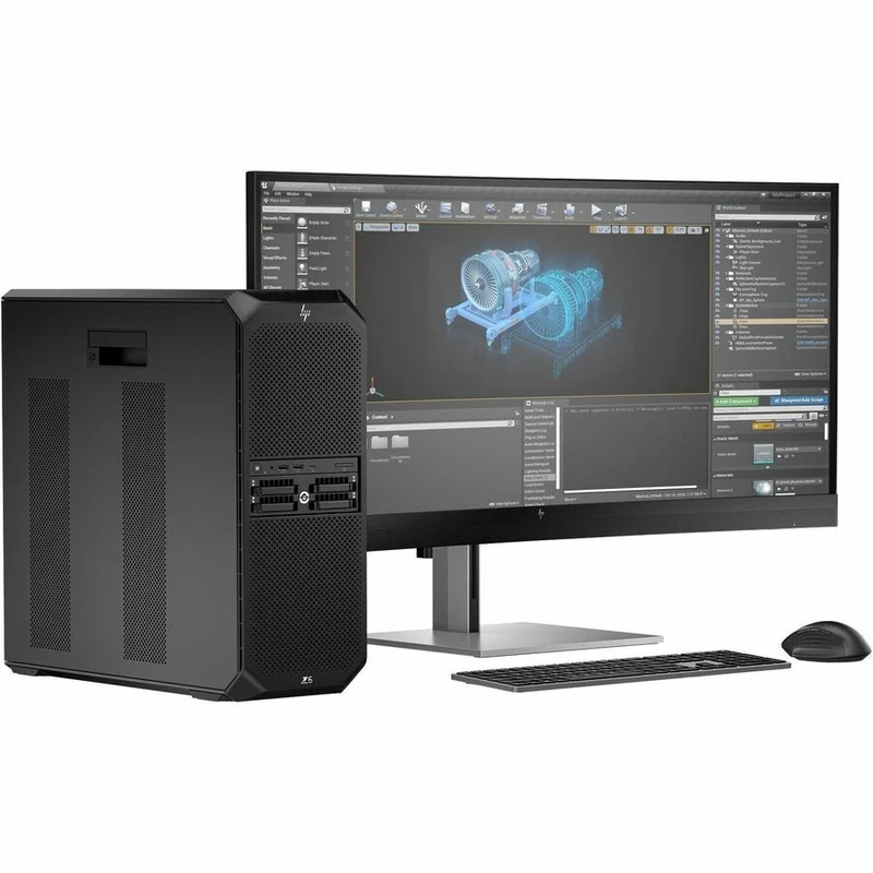 Station de travail HP Z6 G5 A - 1 x AMD Ryzen Threadripper PRO 7955WX - 32 Go - SSD 1 To - Tour - Noir - Smart Buy BG9B9UT#ABA