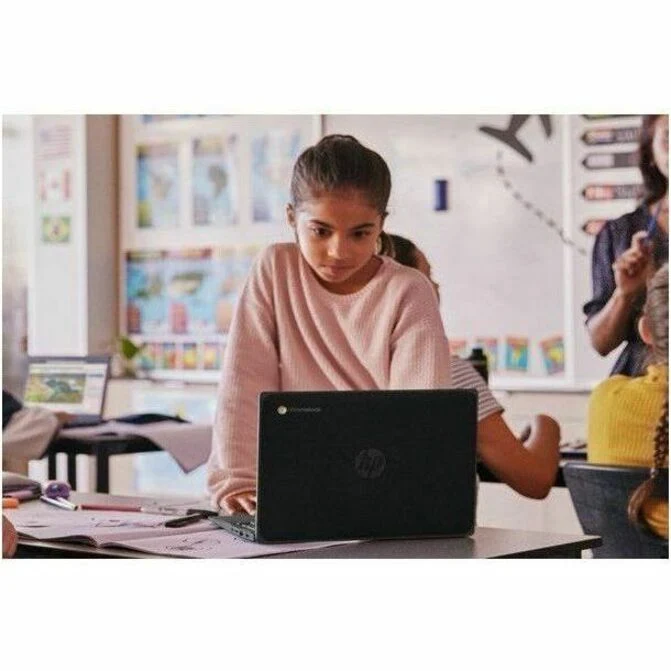 Chromebook robuste HP Fortis G1i 14" avec écran tactile - HD - Intel N150 série N - 8 Go - 64 Go de mémoire flash - Clavier anglais et français - Noir de jais - Smart Buy B69S8UT#ABL