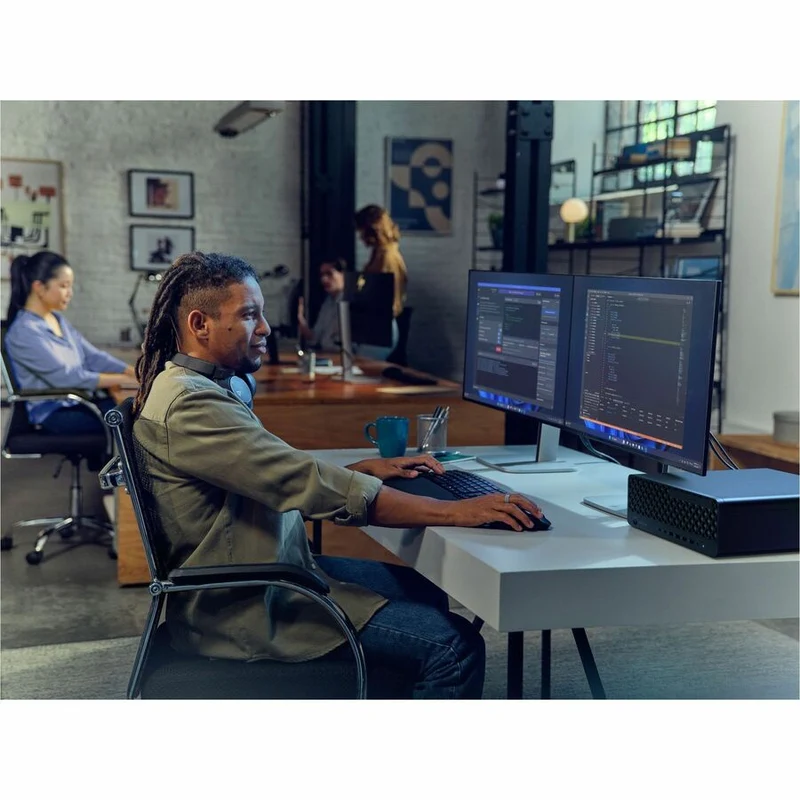 Ordinateur de bureau HP EliteDesk 8 G1i - Intel Core Ultra 7 265 - Technologie vPro - 32 Go - SSD 1 To - Compact - Jack Black BH9E8UT#ABC