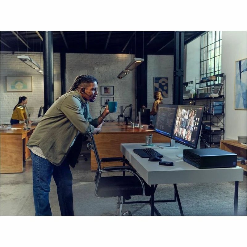 Ordinateur de bureau HP EliteDesk 8 G1i - Intel Core Ultra 5 235 - Technologie vPro - 32 Go - SSD 512 Go - Compact - Jack Black BH9E5UT#ABC