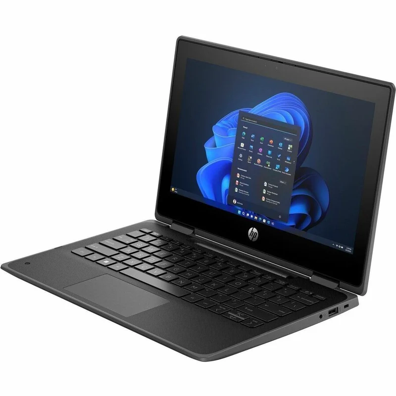 Ordinateur portable convertible 2 en 1 HP Fortis Flip G1i 11.6" avec écran tactile - HD - Intel N250 série N - 8 Go - SSD 256 Go - Clavier anglais - Noir de jais - Smart Buy B6LD3UT#ABA
