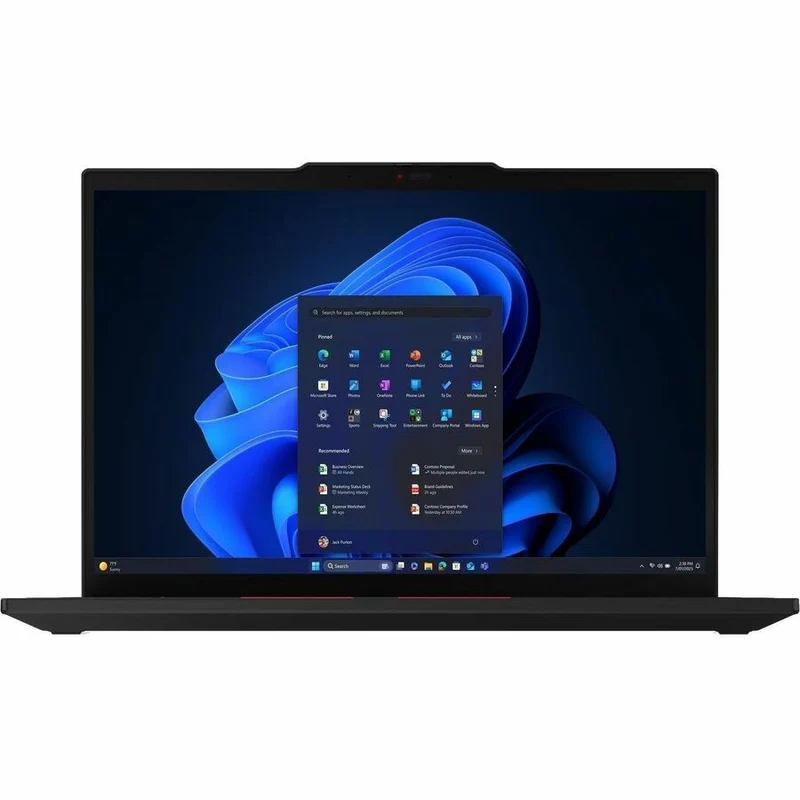 Ordinateur portable Lenovo ThinkPad T14 Gen 6 21QC00AUUS 14" avec écran tactile - WUXGA - 60 Hz - Intel Core Ultra 7 2nd Gen 265U - Technologie vPro - 32 Go - SSD 512 Go - Clavier anglais - Noir 21QC00AUUS
