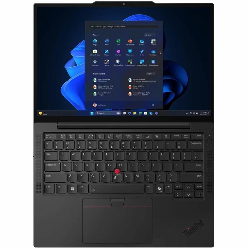 Ordinateur portable Lenovo ThinkPad X13 Gen 6 21RK00BJCA 13.3" - WUXGA - Intel Core Ultra 7 265U - Plateforme Intel Evo - 32 Go - SSD 512 Go - Clavier français canadien - Noir 21RK00BJCA