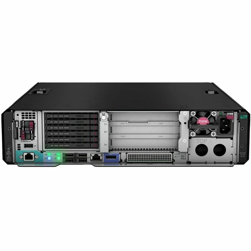 Serveur rack HPE ProLiant DL145 Gen11 2U - 1 EPYC 8124P 2.45 GHz - 64 Go RAM - Contrôleur SAS 12 Gbit/s P79810-005