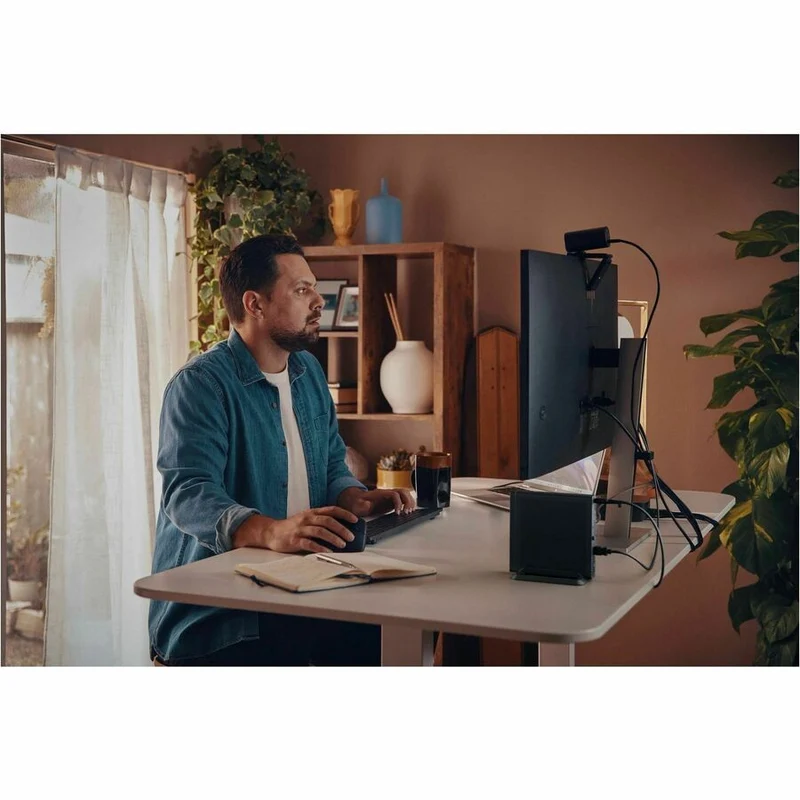 Ordinateur de bureau HP EliteDesk 8 G1a - AMD Ryzen AI 5 PRO 340 - 16 Go - SSD 512 Go - Mini PC - Jack Black C3XH1UT#ABA
