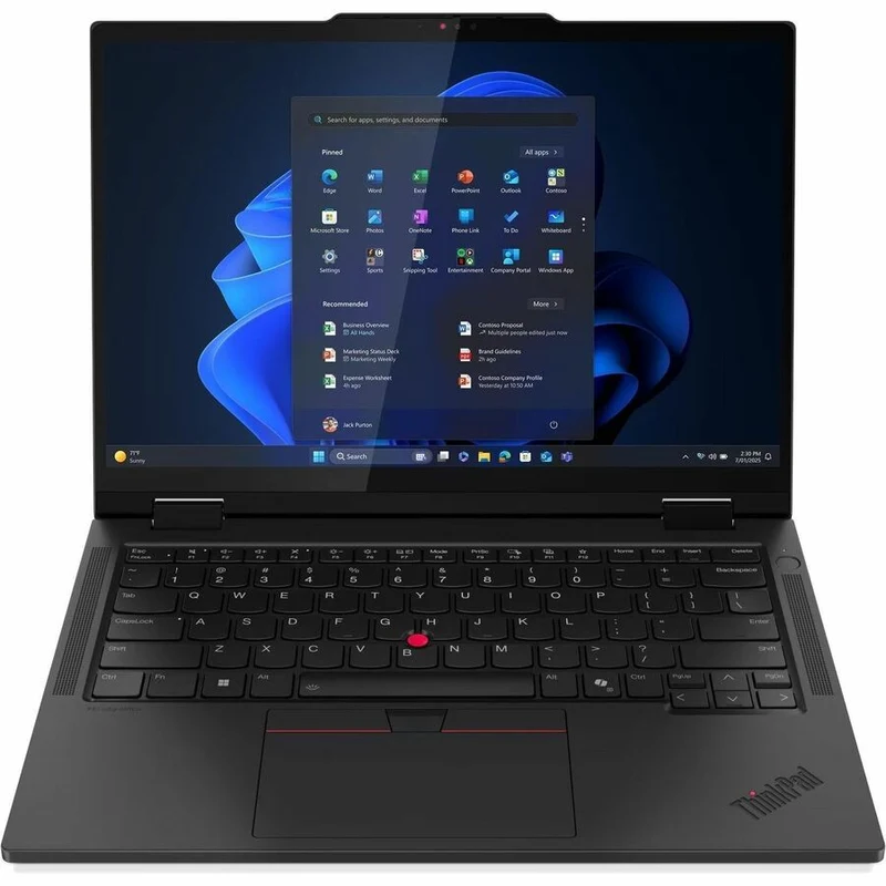 Ordinateur portable convertible 2 en 1 Lenovo ThinkPad T14s Gen 1 (21R30010CA) avec écran tactile 14 pouces - WUXGA - Intel Core Ultra 5 2e génération 235U - Technologie vPro - 16 Go - SSD 512 Go - Clavier français canadien - Noir 21R30010CA