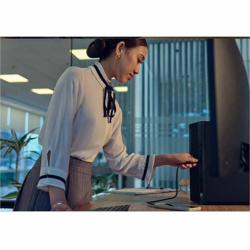 Ordinateur de bureau HP ProDesk 4 G1i - Intel Core Ultra 7 265 - Technologie vPro - 16 Go - SSD 512 Go - Tour - Jack Black C57BLUT#ABA