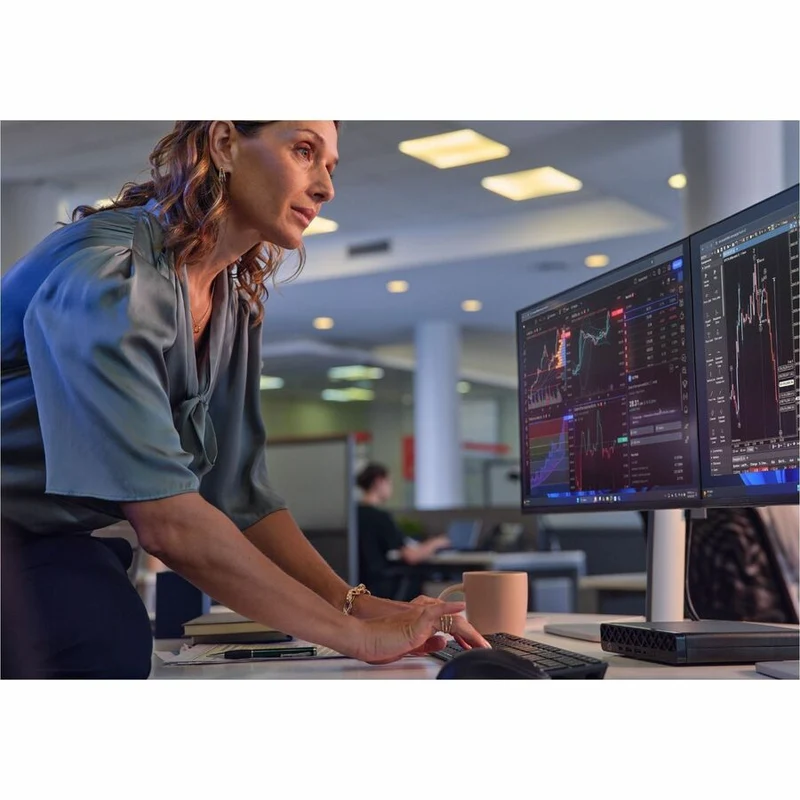 Ordinateur de bureau HP EliteDesk 8 G1i - Intel Core Ultra 7 265T - Technologie vPro - 32 Go - SSD 512 Go - Mini ordinateur de bureau - Jack Black BQ4C0UT#ABC