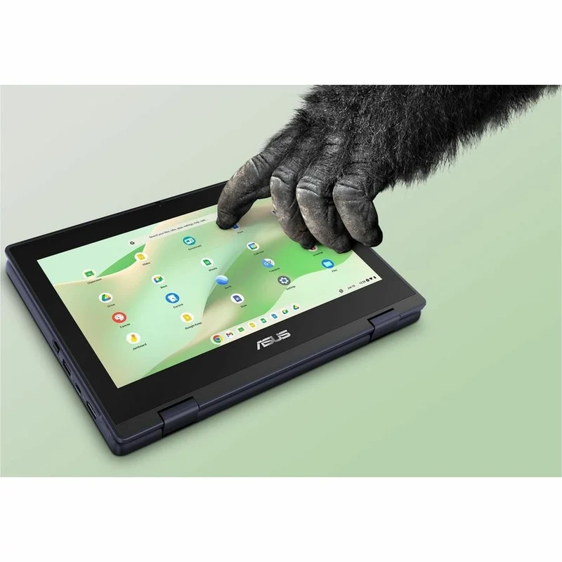 Asus Chromebook CR11 Flip CR1104F CR1104FTA-CN1864T-CA Chromebook 2 en 1 robuste et convertible avec écran tactile 11.6 pouces - HD - Intel N-Series N150 - 8 Go - 64 Go de mémoire flash - Gris minéral CR1104FTA-CN1864T-CA