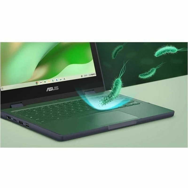 Asus Chromebook CR11 Flip CR1104F CR1104FTA-CN1864T-CA Chromebook 2 en 1 robuste et convertible avec écran tactile 11.6 pouces - HD - Intel N-Series N150 - 8 Go - 64 Go de mémoire flash - Gris minéral CR1104FTA-CN1864T-CA