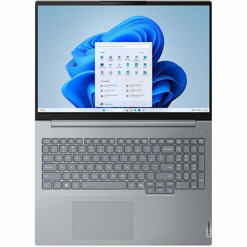 Ordinateur portable Lenovo ThinkBook 16 G8 IRL 21SH0001CF 16 pouces avec écran tactile - WUXGA - Intel Core 5 210H - 16 Go - SSD 512 Go - Clavier anglais et français - Gris arctique 21SH0001CF