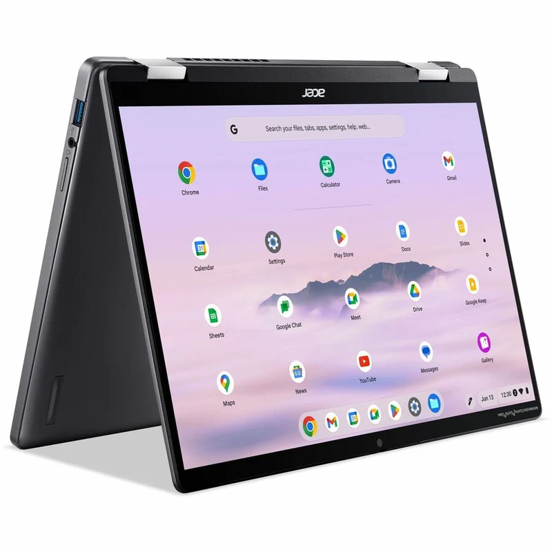 Acer Chromebook Plus Spin 714 CPE794-1N CPE794-1N-797A Chromebook 14 en 2 convertible 1" avec écran tactile - WUXGA - Intel Core Ultra 7 155U - 16 Go - SSD 256 Go - Clavier anglais (États-Unis) - Iron NX.J47AA.002