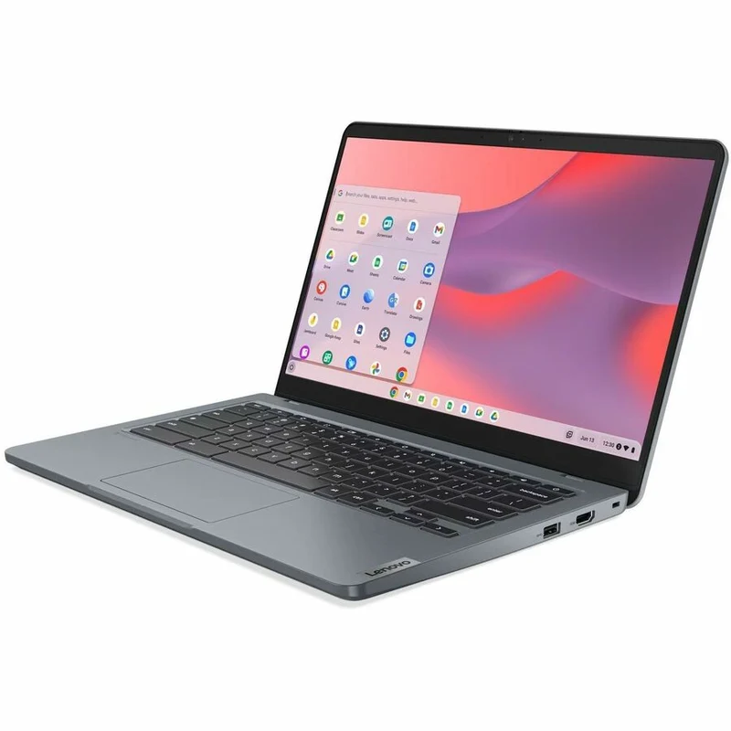 Chromebook Lenovo 14e Gen 3 82W6003DUS 14" - Full HD - Intel N-Series N100 - 8 Go - 64 Go de mémoire flash - Clavier anglais - Gris orage 82W6003DUS