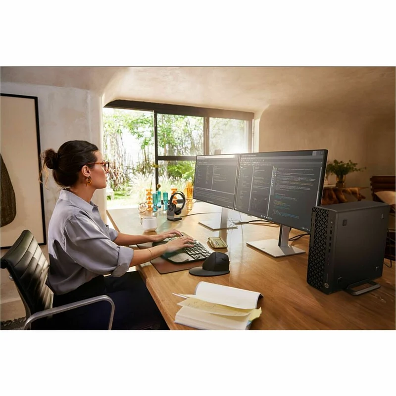 Ordinateur de bureau HP EliteDesk 8 G1i - Intel Core Ultra 7 265 - Technologie vPro - 32 Go - SSD 512 Go - Compact - Jack Black BH9E7UT#ABC