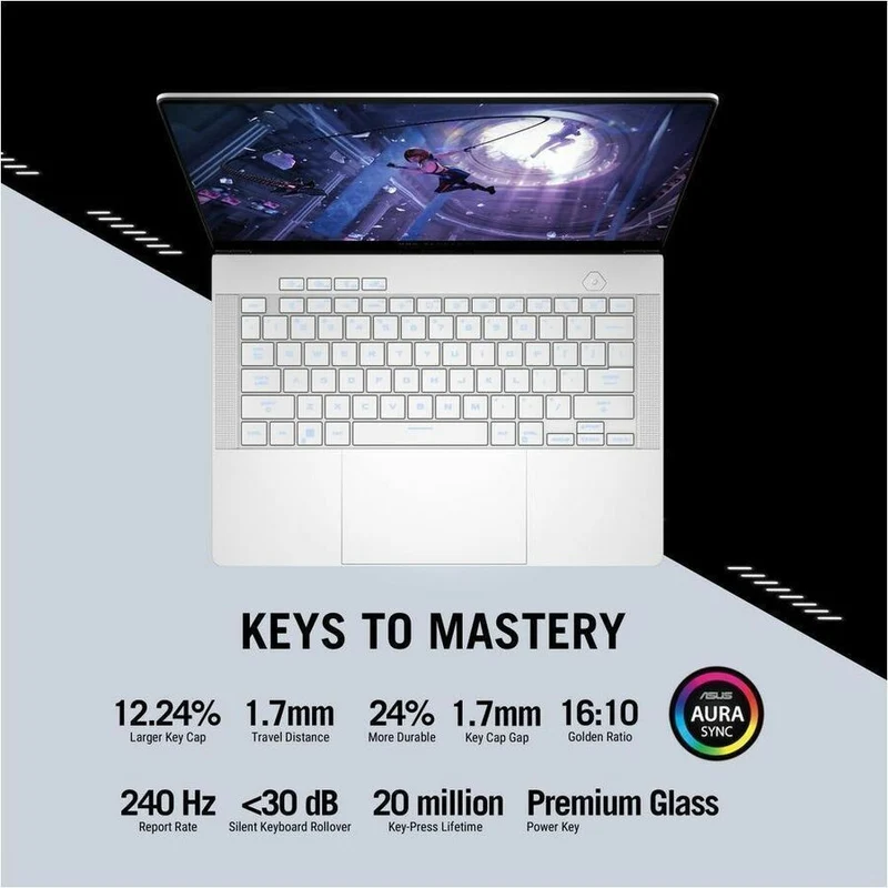 Ordinateur portable gaming Asus ROG Zephyrus G14 GA403 GA403WR-DS96-CA 14" Copilot+ - 3K - 120 Hz - AMD Ryzen AI 9 HX 370 - 32 Go - SSD 1 To GA403WR-DS96-CA