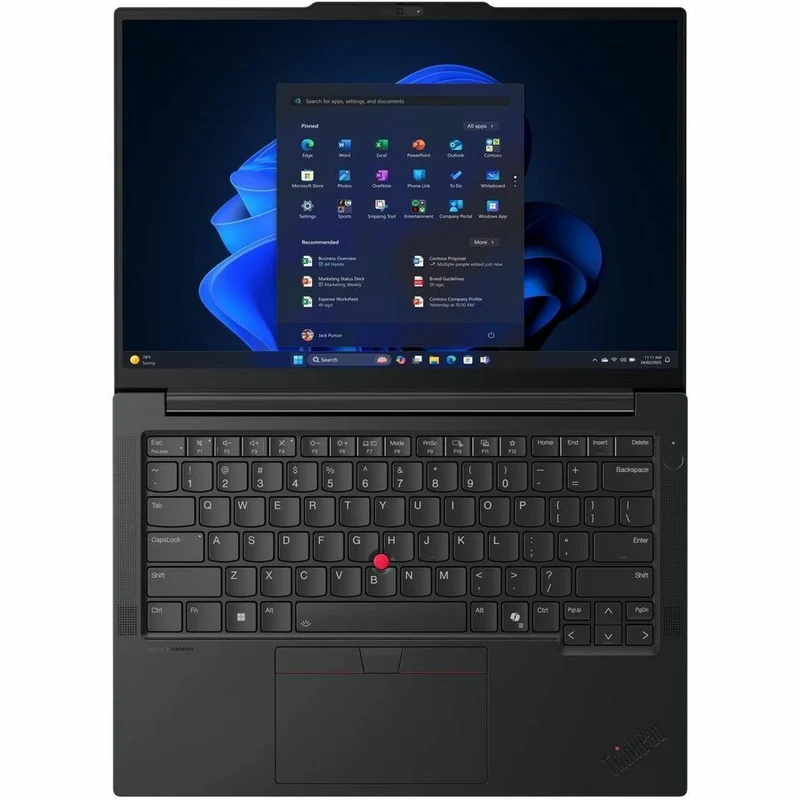 Ordinateur portable Lenovo ThinkPad E14 Gen 7 21T0000GUS 14" - WUXGA - 60 Hz - AMD Ryzen 7 250 - 16 Go - SSD 512 Go - Clavier anglais - Noir 21T0000GUS