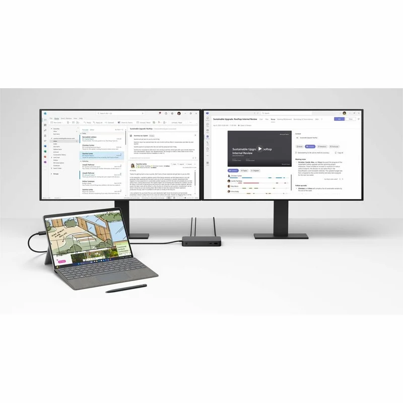 Tablette Microsoft Surface Pro 10 - 13" - Technologie vPro - 16 Go - SSD 256 Go - Windows 11 Pro - 5G - Platinum EP2-34156