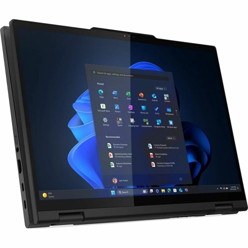 Ordinateur portable convertible 2 en 1 Lenovo ThinkPad T14s Gen 1 (21R30011US) avec écran tactile 14 pouces (WUXGA), processeur Intel Core Ultra 7 2e génération 255U, 16 Go, SSD 512 Go, clavier anglais, noir (21R30011US)