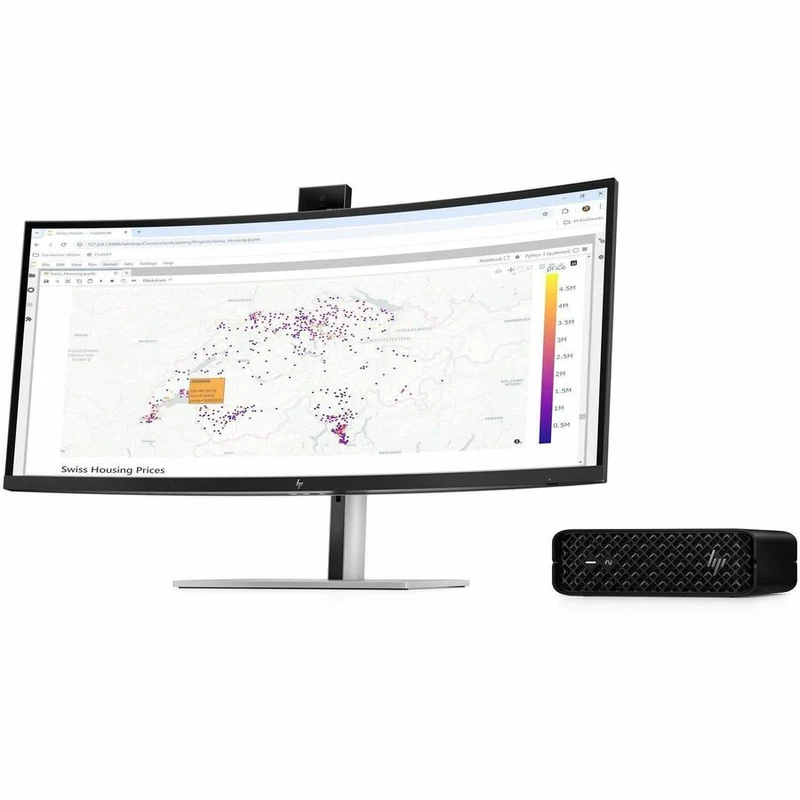 Station de travail HP Z2 Mini G1i - Intel Core Ultra 7 265K - 32 Go - SSD 1 To - Mini PC - Noir BM6N0UT#ABA
