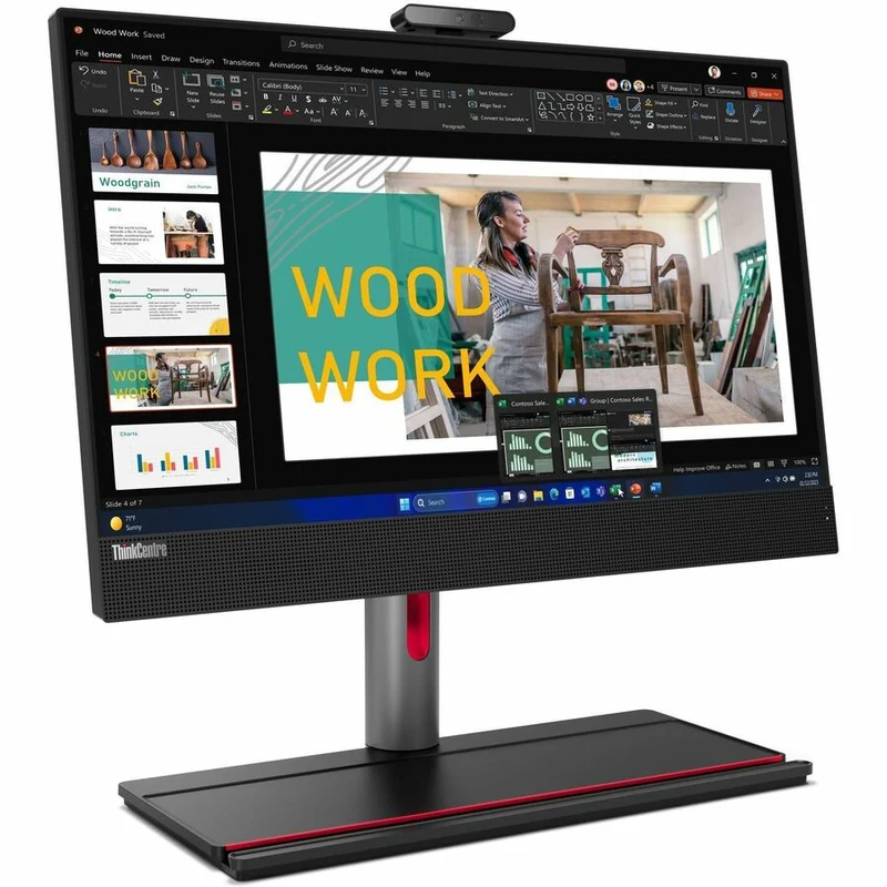 Ordinateur tout-en-un Lenovo ThinkCentre M90a Gen 5 12SH0028US - Intel Core i7 14e génération i7-14700 - Technologie vPro - 16 Go - SSD 512 Go - Écran Full HD 23.8" - Noir 12SH0028US