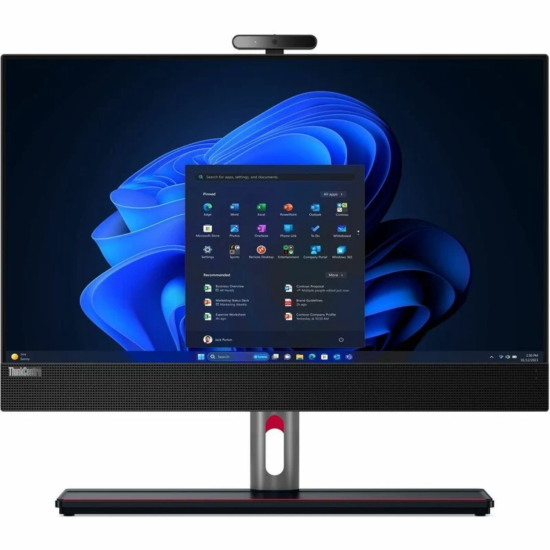 Ordinateur tout-en-un Lenovo ThinkCentre M90a Gen 5 12SH0028US - Intel Core i7 14e génération i7-14700 - Technologie vPro - 16 Go - SSD 512 Go - Écran Full HD 23.8" - Noir 12SH0028US