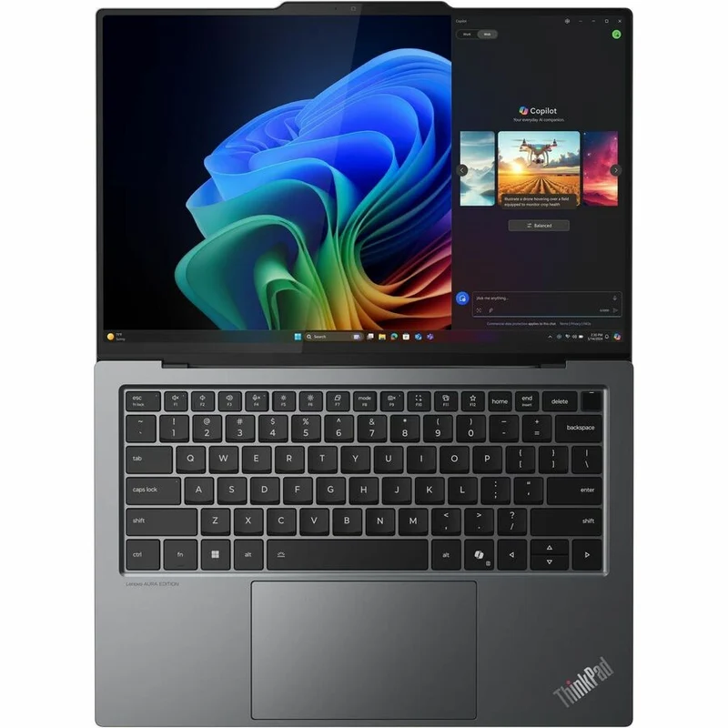 Ordinateur portable Lenovo ThinkPad X9-14 Gen 1 (21QA0005US) avec écran tactile 14 pouces Copilot+ - 2.8K - Intel Core Ultra 7 258V - Plateforme Intel Evo - 32 Go - SSD 1 To - Clavier anglais - Gris 21QA0005US
