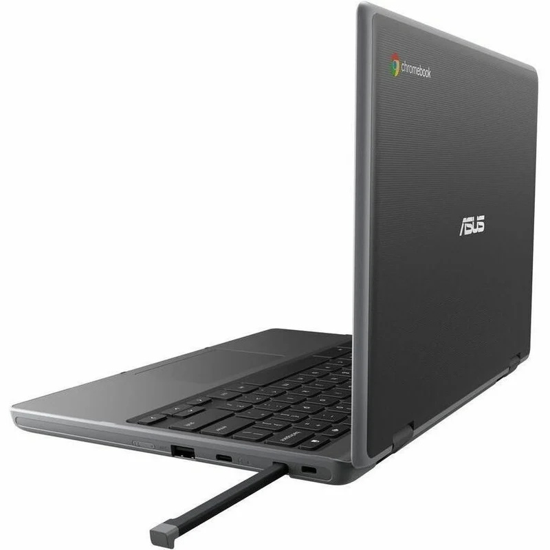 Asus Chromebook Flip CR1 CR1100 CR1100FKA-QC1-CB Chromebook 11.6 en 2 robuste et convertible avec écran tactile 1 pouces - HD - Intel Celeron N4500 - 4 Go - 32 Go de mémoire flash - Gris foncé CR1100FKA-QC1-CB