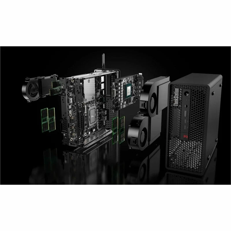 Station de travail Lenovo ThinkStation P3 Ultra 30HA0066CA - 1 Core i9 14e génération i9-14900K - Technologie vPro - 32 Go - SSD 1 To - Ultra compact - Noir 30HA0066CA