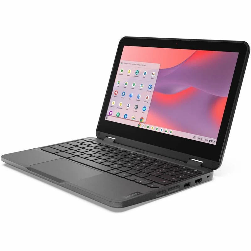 Lenovo Chromebook 500e Gen 4s 83L40001CF Chromebook 11.6 en 2 convertible 1" tactile - HD - Intel N-Series N100 - 8 Go - 64 Go de mémoire flash - Clavier français et anglais - Gris 83L40001CF